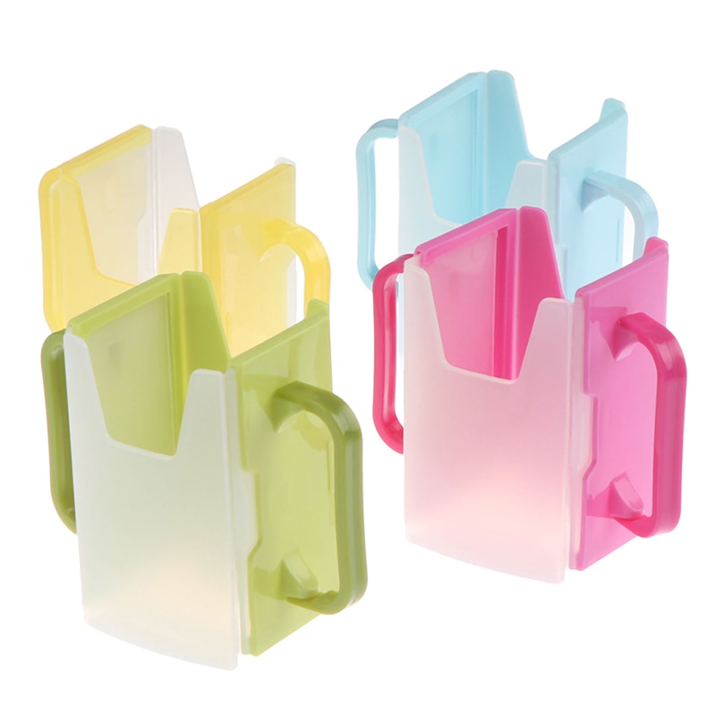 Bottle Cup Milk Holder Adjustable Safety Plastic Baby Toddler Juice Box Drinking